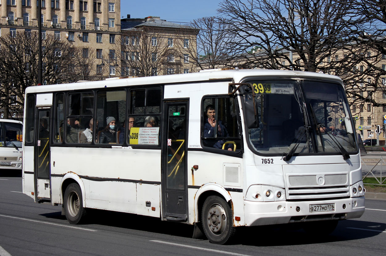 Санкт-Петербург, ПАЗ-320412-05 № 7652