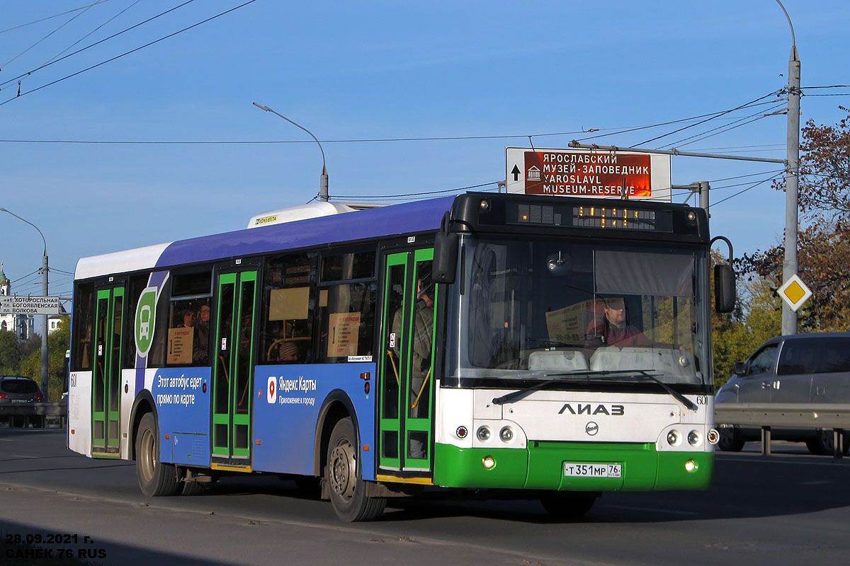 Ярославская область, ЛиАЗ-5292.22 (2-2-2) № 601