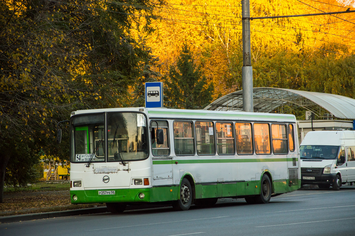 Penza region, LiAZ-5256.45 Nr. Р 257 РЕ 58