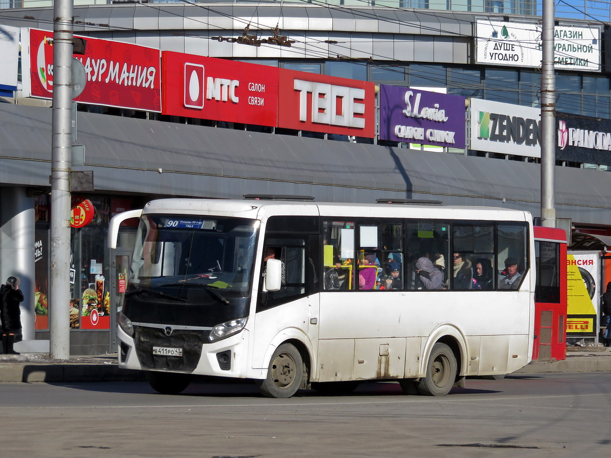 Kirov region, PAZ-320405-04 "Vector Next" Nr. В 411 РО 43