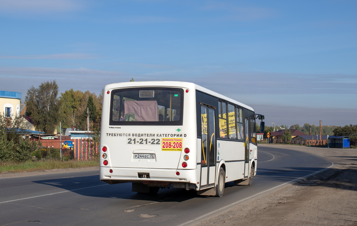Oblast Tomsk, PAZ-320414-14 "Vector" Nr. Р 244 ЕС 70