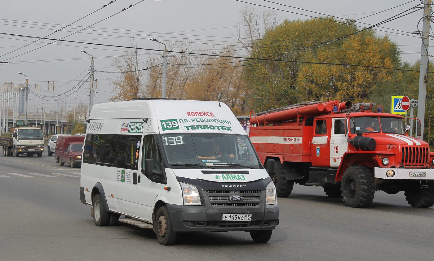 Челябинская область, Нижегородец-222709  (Ford Transit) № У 145 КО 55